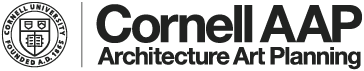 logo with Cornell seal and Cornell AAP Architecture Art Planning