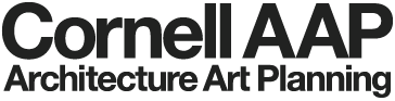 Cornell AAP logo with Architecture Art Planning