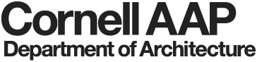 Logo with Cornell AAP and Department of Architecture