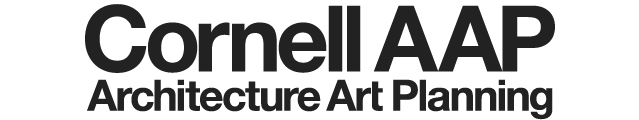 College lockup without university seal logo with Cornell AAP Architecture Art Planning