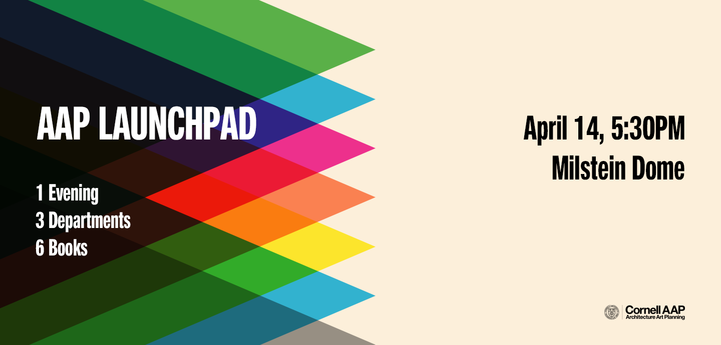 White and black text on a cream background with different colored squares stacked on top of each other.