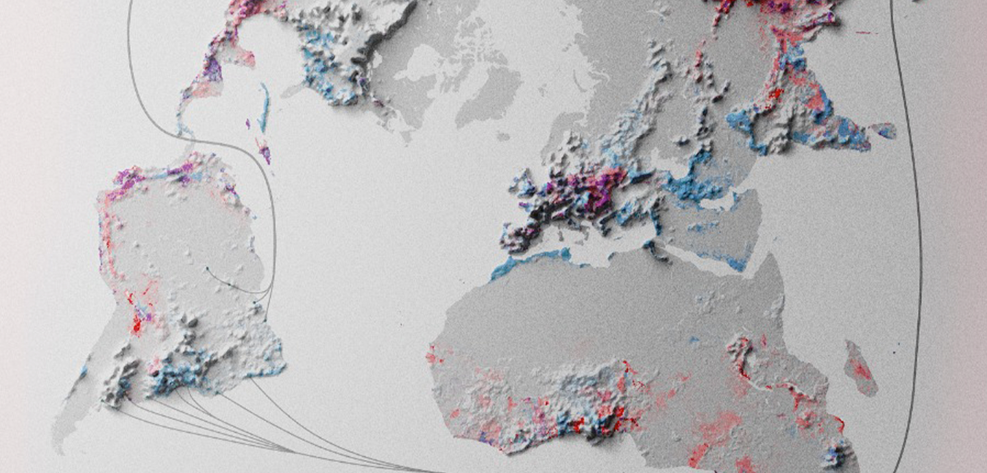 an abstract image of an urban landscape