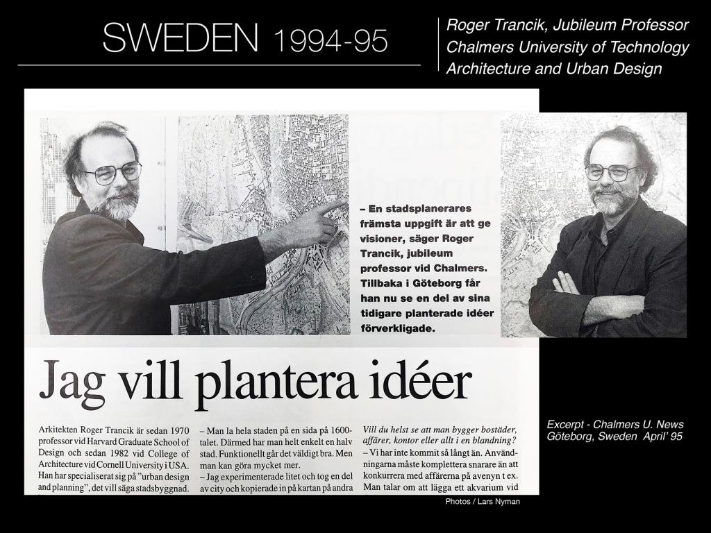 newspaper article and a man standing with a black jacket with arms folded