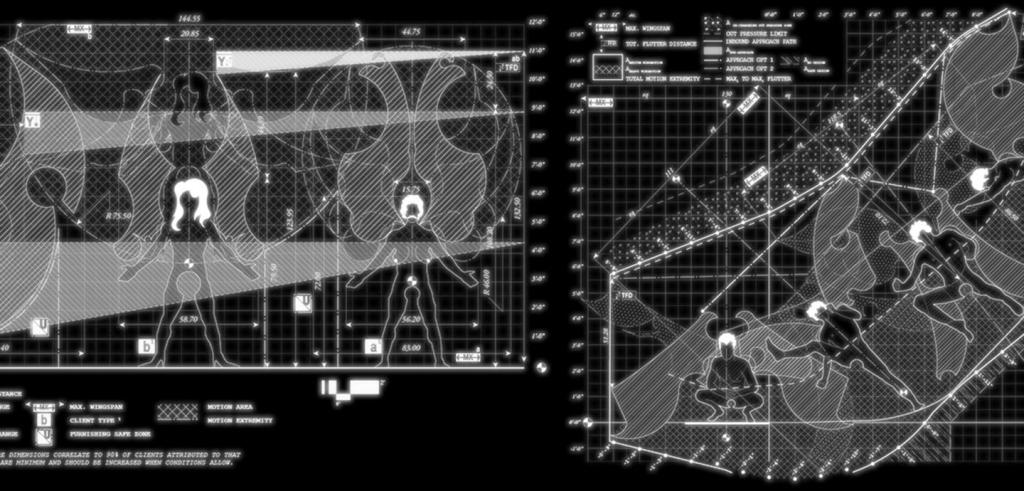 Black and white digital rendering of a imaginary mechanical device. 