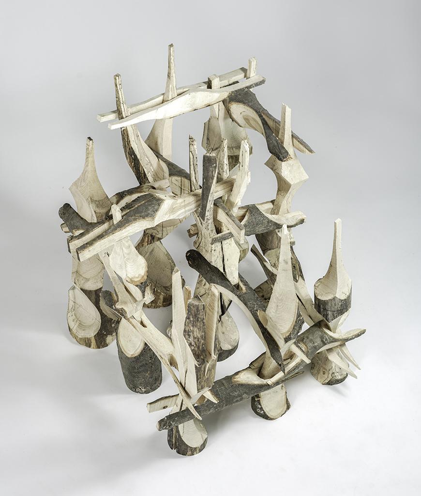 small scale study wooden model